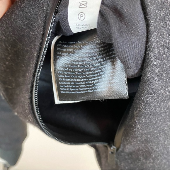 Lululemon Roam Far Wool Reversible Puffer Bomber Black/Heathered Black - Picture 13 of 15